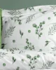 Μαξιλαροθήκη Εμπριμέ Μυρτώ 351 50X70 Green 100%  Cotton Flannel