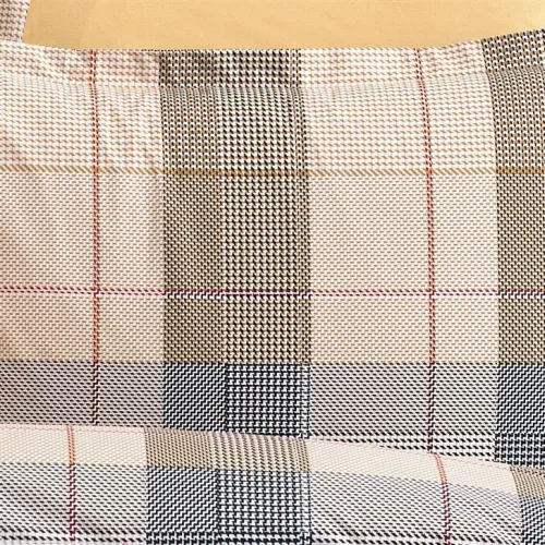 Μαξιλαροθήκη Εμπριμέ Αντιγόνη 340 50X70 Beige 100%  Cotton Flannel