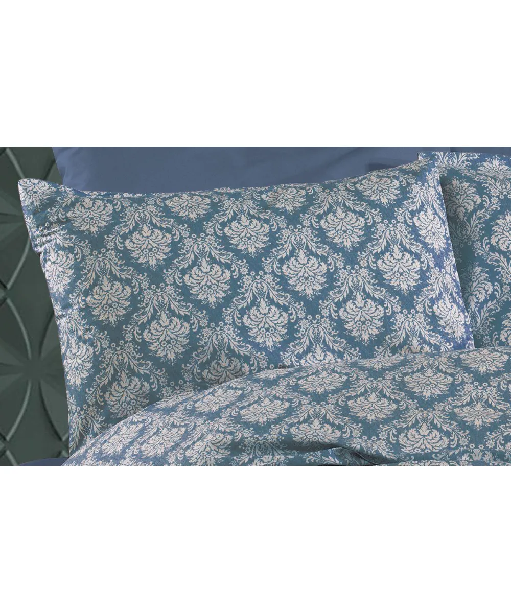 Μαξιλαροθήκη Εμπριμέ Οφηλία 279 50X70 Blue 70/30 Cott/Pol