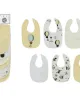 Σαλιάρα με Velcro bebe με Αδιάβροχη Επένδυση Σετ 7 Τεμ. Balloon 09 30X20 Yellow 60/40 Cott/Pol