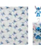 Λούτρινο Disney Home Σετ 2 Τεμ. bebe Stitch 28 Ύψος 25 cm & Κουβέρτα Coral Fleece 75X100 cm White-Blue 100%  Polyester