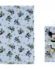 Λούτρινο Disney Home Σετ 2 Τεμ. bebe Mickey 29 Ύψος 25 cm & Κουβέρτα Coral Fleece 75X100 cm Wathet Blue 100%  Polyester