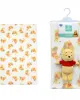 Λούτρινο Disney Home Σετ 2 Τεμ. bebe Winnie 32 Ύψος 25 cm & Κουβέρτα Coral Fleece 75X100 cm White-Yellow 100%  Polyester
