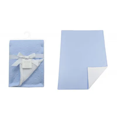 Κουβέρτα Air Layer Jacquard bebe 500 gr/m² Stars 18 75X100 Sky Blue 100%  Polyester