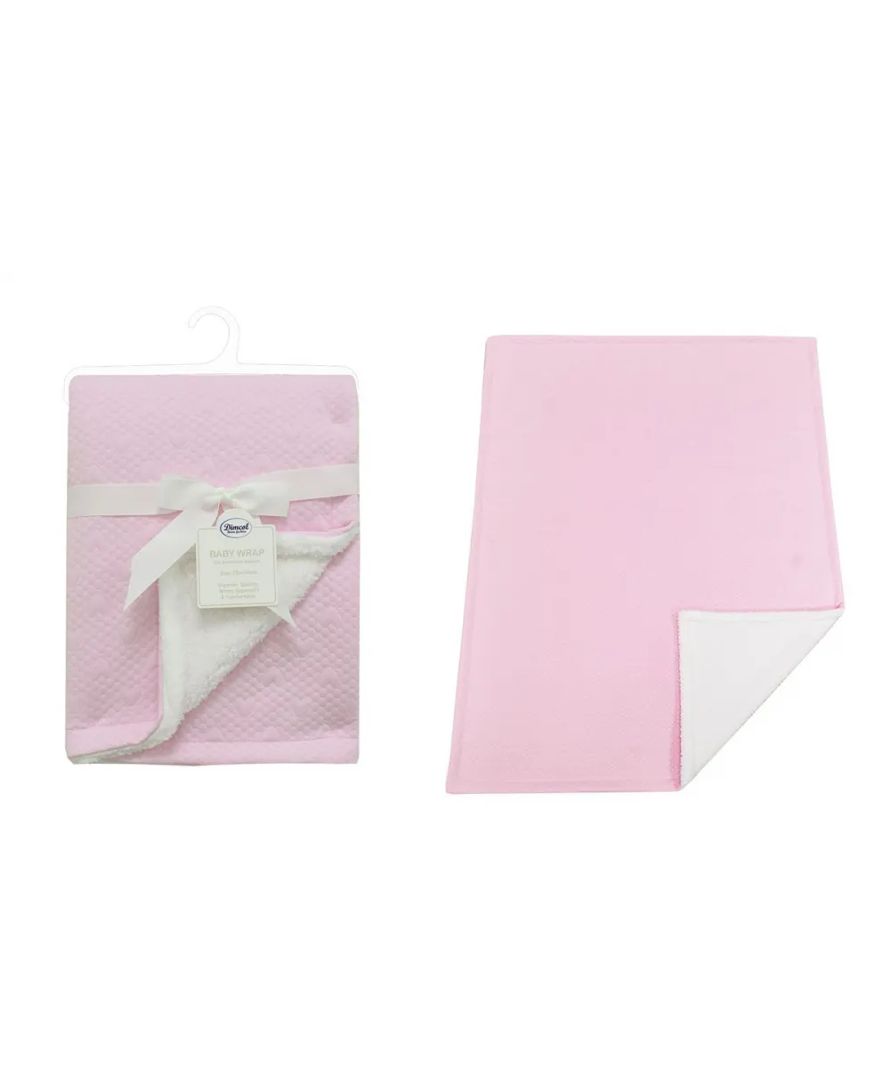Κουβέρτα Air Layer Jacquard bebe 500 gr/m² Hearts 19 75X100 Pink 100%  Polyester