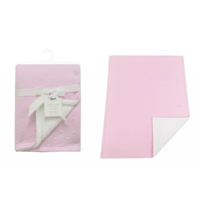 Κουβέρτα Air Layer Jacquard bebe 500 gr/m² Hearts 19 75X100 Pink 100%  Polyester
