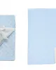 Κουβέρτα Minky Bubble bebe 420 gr/m² Prince 33 75X100 Sky Blue 100%  Polyester