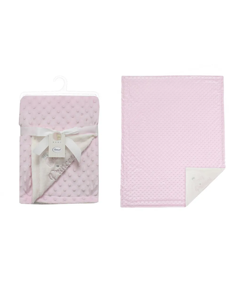Κουβέρτα Minky Bubble bebe 420 gr/m² Princess 34 75X100 Pink 100%  Polyester