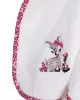Κάπα Με Κέντημα bebe Deer 197 75X85 White-Pink 100%  Cotton