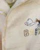 Μπουρνούζι Με Κέντημα kids Stork 194 Size: 02 Ecru-Yellow 100%  Cotton