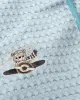 Κουβέρτα Πικέ Με Κέντημα bebe Aviator 183 80X110 Sky Blue 100%  Cotton