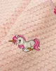 Κουβέρτα Πικέ Με Κέντημα bebe Unicorn 187 80X110 Pink 100%  Cotton