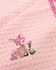 Κουβέρτα Πικέ Με Κέντημα bebe Deer 196 80X110 Pink 100%  Cotton