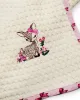 Κουβέρτα Πικέ Με Κέντημα bebe Deer 198 80X110 Ecru-Pink 100%  Cotton