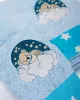 Πετσέτα Με Κέντημα Σετ 2 τεμ bebe Cloudy Bear 175 30X50,70X140 Sky Blue 100%  Cotton