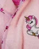 Μπουρνούζι Με Κέντημα kids Unicorn 187 Size: 04 Pink 100%  Cotton