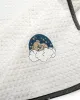 Κουβέρτα Πικέ Με Κέντημα bebe Cloudy Bear 176 80X110 White-Grey 100%  Cotton