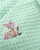 Κουβέρτα Πικέ Με Κέντημα bebe Deer 199 80X110 Mint 100%  Cotton