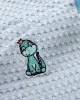 Κουβέρτα Πικέ Με Κέντημα bebe Dinosaur 179 100X160 Sky Blue 100%  Cotton
