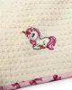 Κουβέρτα Πικέ Με Κέντημα bebe Unicorn 189 100X160 Ecru-Pink 100%  Cotton