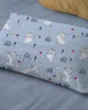 Μαξιλαροθήκη Εμπριμέ kids Rabbit Garden 584 50X70 Sky Blue 100%  Cotton