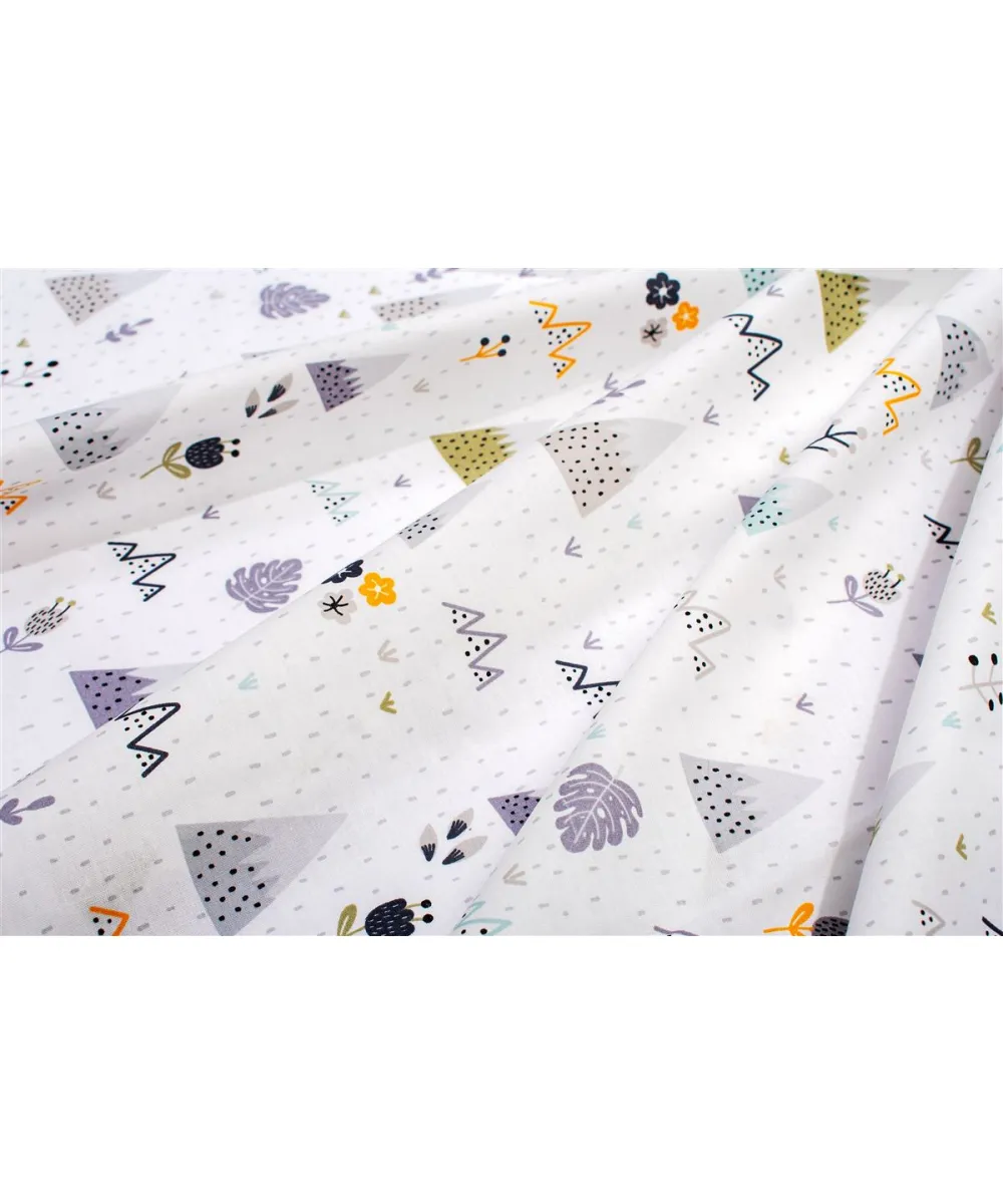 Παπλωματοθήκη Εμπριμέ kids Whimsical Mountainside 588 160X240 White-Grey 100%  Cotton