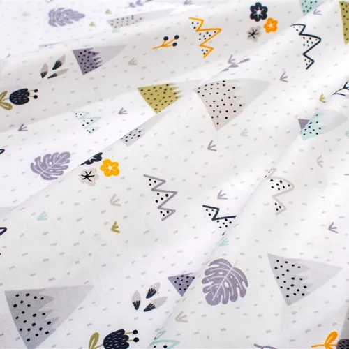 Παπλωματοθήκη Εμπριμέ kids Whimsical Mountainside 588 160X240 White-Grey 100%  Cotton