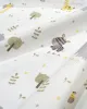 Σεντονάκι Λίκνου bebe Happy Safari 713 80X110 White-Grey 100%  Cotton