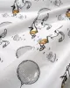 Σεντονάκι Λίκνου bebe Floating Bunny 715 80X110 Grey 100%  Cotton