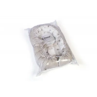 Φωλιά Ύπνου bebe Bear-s Nest 05 85x60x15 White-Grey 100%  Cotton