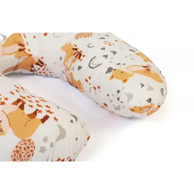 Μαξιλάρι Θηλασμού bebe Cute Fox 02 60x50x15 White-Beige 100%  Cotton