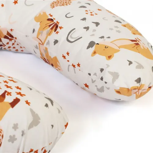 Μαξιλάρι Θηλασμού bebe Cute Fox 02 60x50x15 White-Beige 100%  Cotton