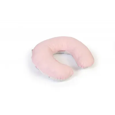 Μαξιλάρι Θηλασμού bebe Bear-s Nest 04 60x50x15 White-Pink 100%  Cotton