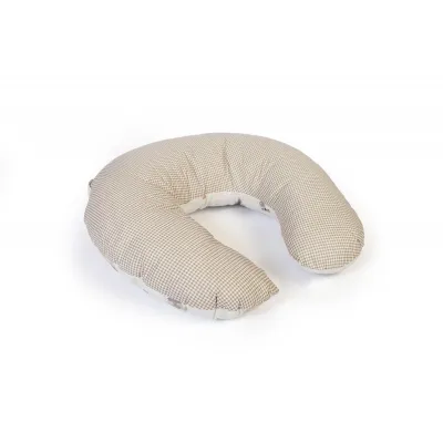 Μαξιλάρι Θηλασμού bebe Bear-s Nest 05 60x50x15 White-Grey 100%  Cotton