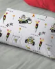 Μαξιλαροθήκη Εμπριμέ kids Animal Grand Prix 590 50X70 White-Olive 100%  Cotton