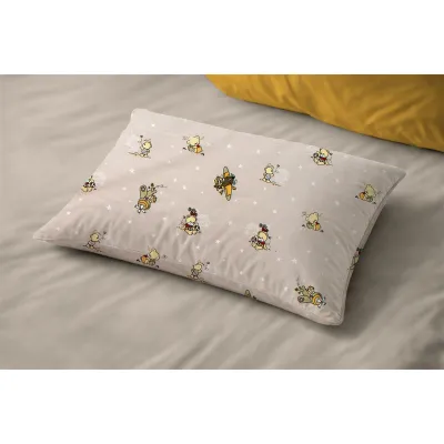 Μαξιλαροθήκη Εμπριμέ kids Bear-s Playtime 592 50X70 Beige 100%  Cotton