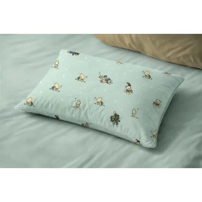 Μαξιλαροθήκη Εμπριμέ kids Bear-s Playtime 593 50X70 Mint 100%  Cotton