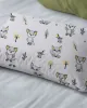 Μαξιλαροθήκη Εμπριμέ kids Baby Foxes 595 50X70 White-Grey 100%  Cotton