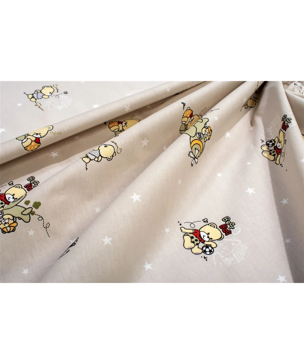 Παπλωματοθήκη Εμπριμέ kids Bear-s Playtime 592 160X240 Beige 100%  Cotton