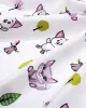Παπλωματοθήκη Εμπριμέ kids Baby Foxes 594 160X240 White-Pastel Lilac 100%  Cotton