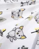 Παπλωματοθήκη Εμπριμέ kids Baby Foxes 595 160X240 White-Grey 100%  Cotton