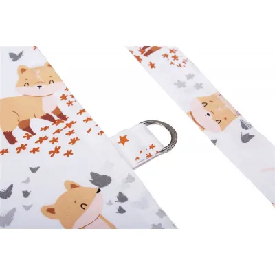 Ποδιά Θηλασμού bebe Cute Fox 02 105x70 White-Beige 100%  Cotton