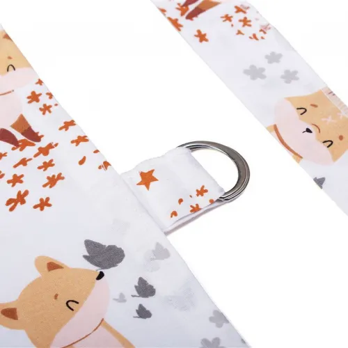 Ποδιά Θηλασμού bebe Cute Fox 02 105x70 White-Beige 100%  Cotton