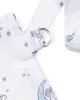 Ποδιά Θηλασμού bebe Bear-s Nest 03 105x70 White-Sky Blue 100%  Cotton
