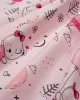 Κατωσέντονο Με Λάστιχο bebe Ballerina Bear 598 0,70X1,40X0,15 Pink 100%  Cotton