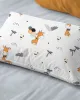 Μαξιλαροθήκη Εμπριμέ bebe Giraffe 599 35X45 White-Orange 100%  Cotton