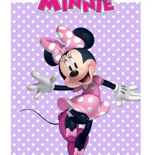 Πετσέτα Θαλάσσης Quick Dry Disney Home Minnie 180 70X140 Lilac 100%  Microfiber