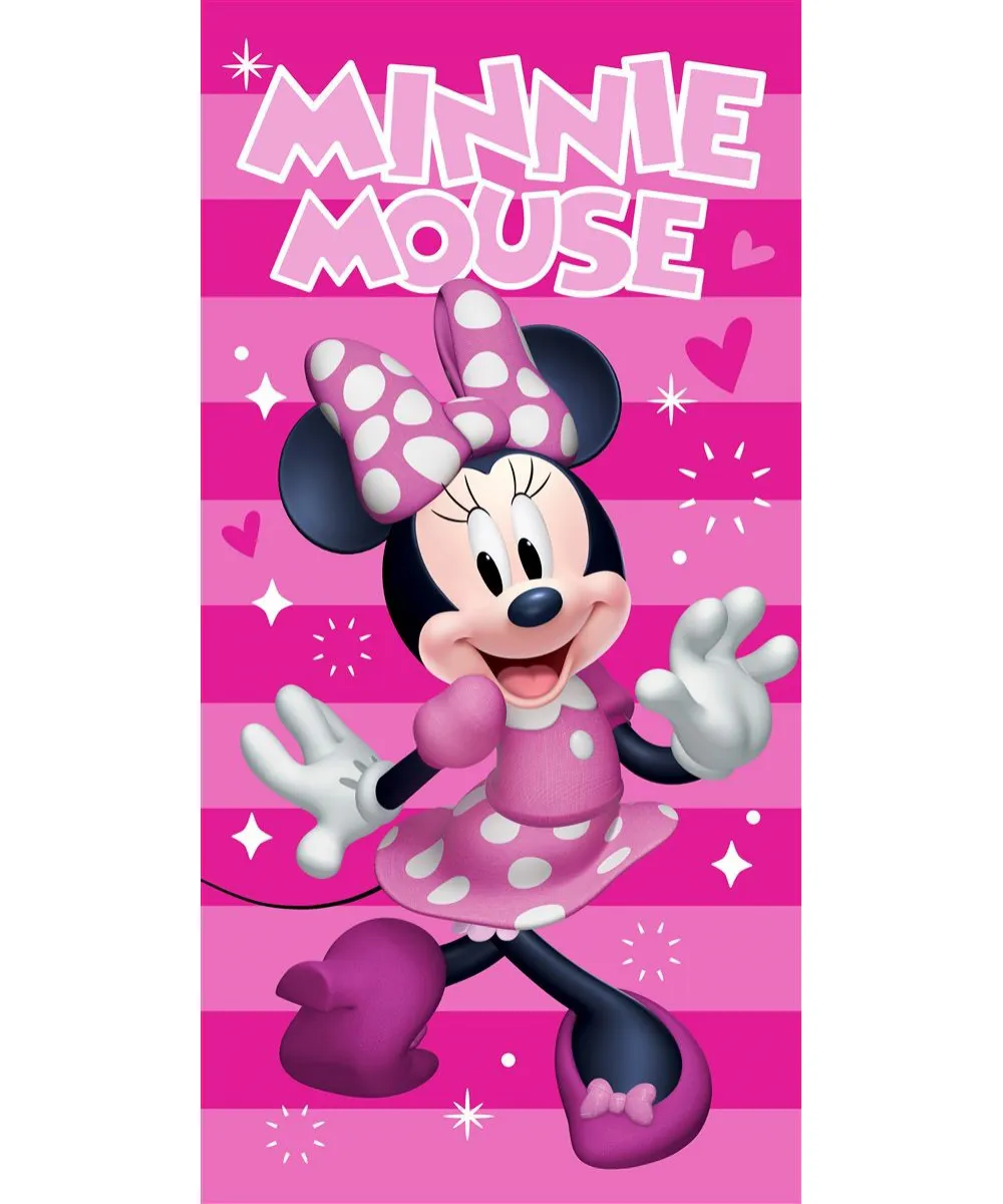 Πετσέτα Θαλάσσης Quick Dry Disney Home Minnie 181 70X140 Fuchsia-Pink 100%  Microfiber