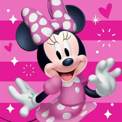 Πετσέτα Θαλάσσης Quick Dry Disney Home Minnie 181 70X140 Fuchsia-Pink 100%  Microfiber
