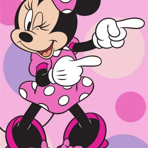 Πετσέτα Θαλάσσης Quick Dry Disney Home Minnie 182 70X140 Pastel Lilac 100%  Microfiber